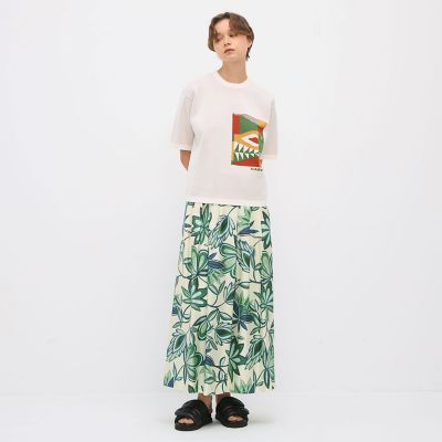 ＣＡＢａＮ　シルクツイル　ＣＯＬＥＴＴＥフラワープリントスカート