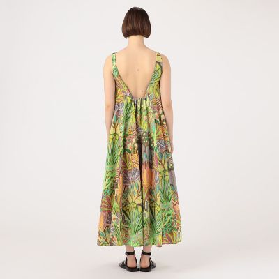 CABaN ガーデンプリント バックオープンロングワンピース | CABaN  