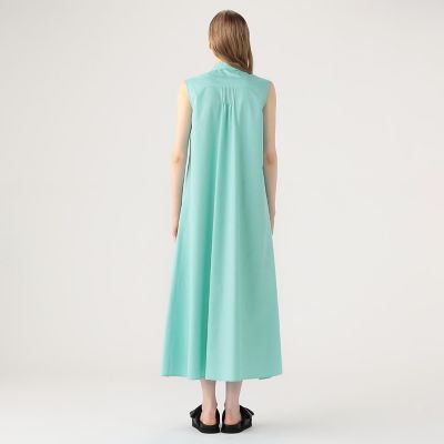 CABaN コットンシャンブレー ロングワンピース | CABaN