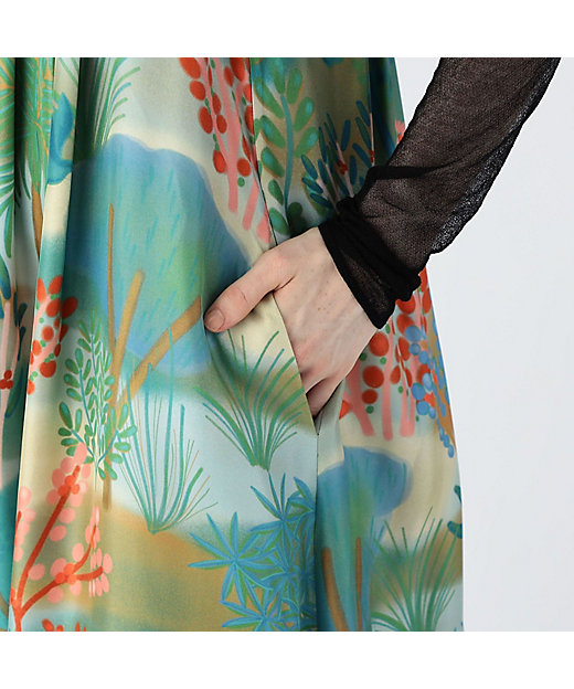 CABaN シルクツイル LA GRAND FORESTプリント CABaN シルクツイル LA GRAND FORESTプリント