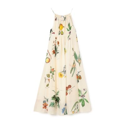 CABaN/キャバン シルク Green Showerプリント キャミソールワンピース 12ホワイトケイ ワンピース・ドレス【三越伊勢丹/公式】