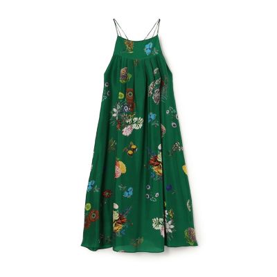 シルク BOUQUETプリント キャミソールワンピース | CABaN