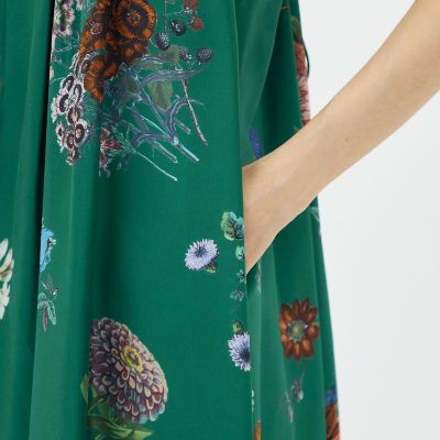 シルク BOUQUETプリント キャミソールワンピース | CABaN