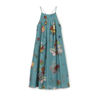 ＜CABaN＞シルク　ＢＯＵＱＵＥＴプリント　キャミソールワンピース