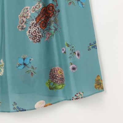 シルク BOUQUETプリント キャミソールワンピース | CABaN