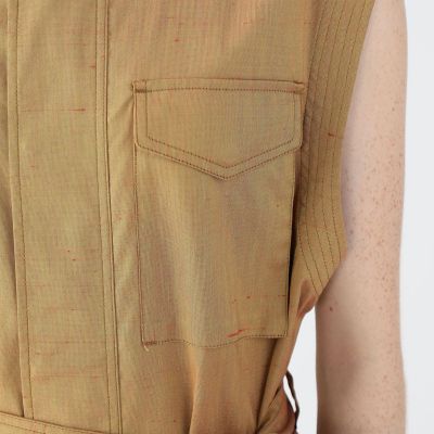 ＣＡＢａＮ　コットンシルクストレッチ　ロングジレ