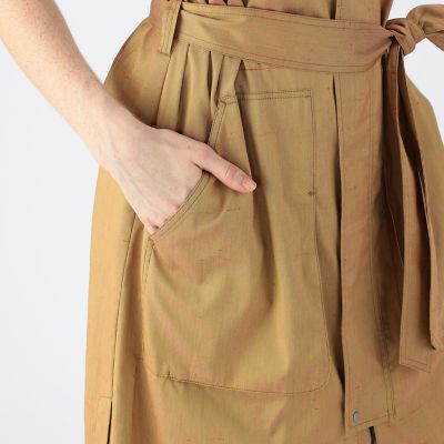 ＣＡＢａＮ　コットンシルクストレッチ　ロングジレ