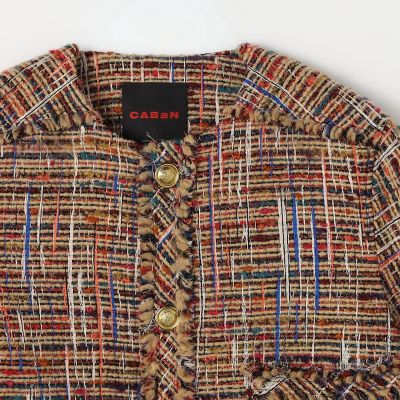 マルチツイード フリンジショートジャケット | CABaN/キャバン | 三越