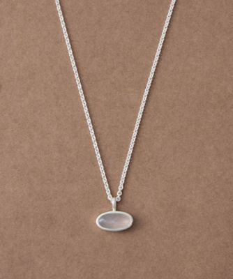 ＜ete bijoux (Women)＞［スフィア］　ミルキークォーツ　ネックレス