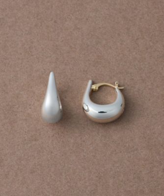 ＜ete bijoux (Women)＞ドロップ　フープピアス