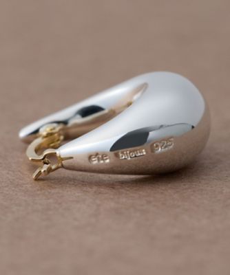 ドロップ　フープピアス