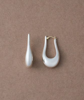 ＜ete bijoux (Women)＞ドロップ　フープピアス