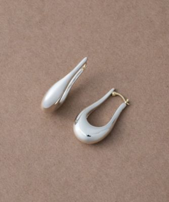 ドロップ　フープピアス