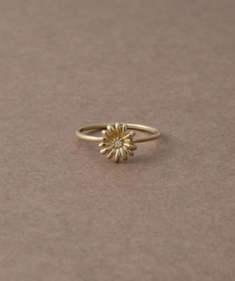 ＜ete bijoux (Women)＞［マーガレット］　Ｋ１８ＹＧ　ダイヤモンド　リング
