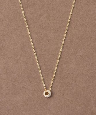 ＜ete bijoux (Women)＞［ヌーヴ］　Ｋ１８ＹＧ　ダイヤモンド　ネックレス　／Ｈａｌｏ