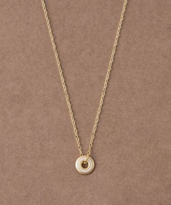 ＜ete bijoux (Women)＞［ヌーヴ］　Ｋ１８ＹＧ　ダイヤモンド　ネックレス　／Ｈａｌｏ