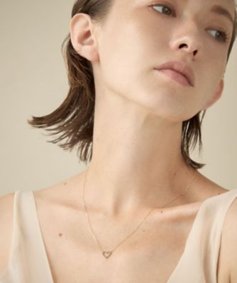 レイヤード］ K18YG ダイヤモンド ネックレス | ete bijoux