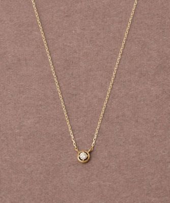 レイヤード］ K18YG ダイヤモンド ネックレス | ete bijoux