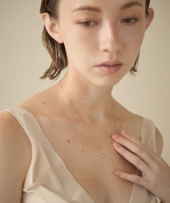 レイヤード］ K18YG ダイヤモンド ネックレス | ete bijoux