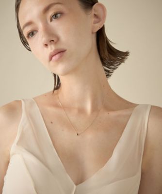 レイヤード］ K18YG ダイヤモンド ネックレス | ete bijoux