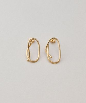 ＜ete bijoux (Women)＞Ｋ１８ＹＧ　ドロー　ピアス