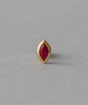 ete bijoux (Women)/エテ ビジュー ［ピース］　Ｋ１８ＹＧ　ＳＶ９２５　ナチュラルストーン　ピアス