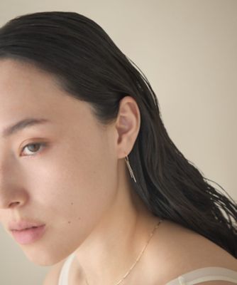 スキニー］ K18YG バー フープピアス | ete bijoux (Women)/エテ