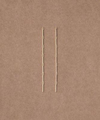 ＜ete bijoux (Women)＞［スキニー］　Ｋ１８ＹＧ　バー　ロング　ピアス