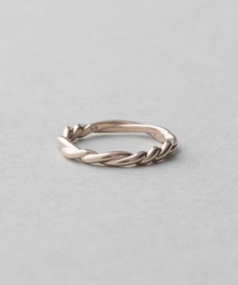 ＜ete bijoux (Women)＞Ｋ１８ＲＢＧ　トーン　ツイスト　リング