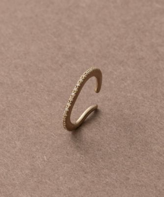 ＜ete bijoux (Women)＞［トーン］　Ｋ１８ＲＢＧ　ダイヤモンド　イヤーカフ　スキニー
