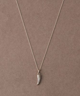 ＜ete bijoux (Women)＞［トーン］　Ｋ１８ＲＢＧ　ダイヤモンド　ホーン　ネックレス