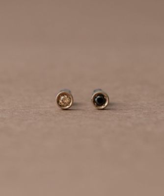 K18RBG SV925 ダイヤモンド ピアス | ete bijoux