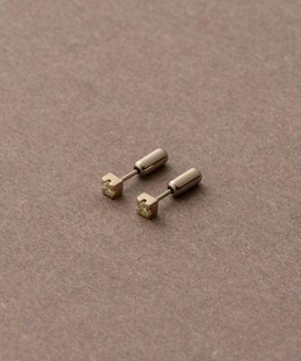 トーン］ K18RBG SV925 ダイヤモンド ピアス