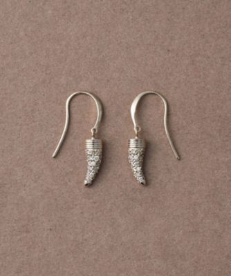＜ete bijoux (Women)＞［トーン］　Ｋ１８ＲＢＧ　ダイヤモンド　ホーン　ピアス