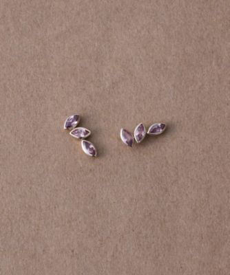 ete bijoux (Women)/エテ ビジュー [トーン] K18RBG マラヤガーネット ピアス ブラウン ピアス・イヤリング【三越伊勢丹/公式】