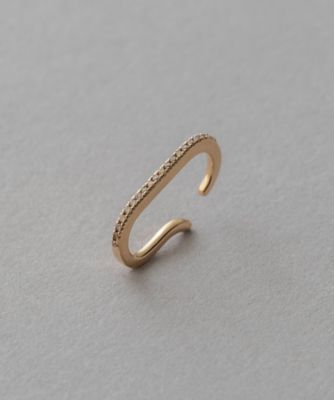 ete bijoux (Women)/エテ ビジュー K10YG ブラウンダイヤモンド ライナーカフ