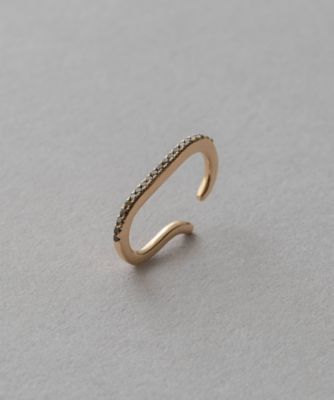 ete bijoux (Women)/エテ ビジュー K10YG ブラックダイヤモンド ライナーカフ