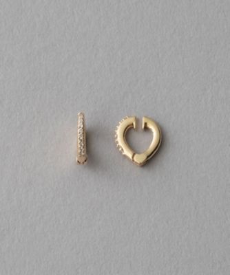 ete bijoux (Women)/エテ ビジュー K10YG ダイヤモンド リバーシブル ハグイヤリング
