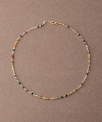＜ete bijoux (Women)＞［ムード］　Ｋ１０ＹＧ　ファンシークォーツ　ネックレス