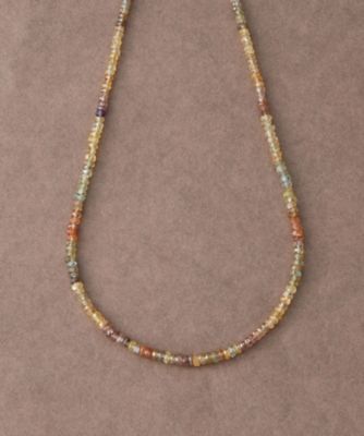 ＜ete bijoux (Women)＞［インナージャーニー］　Ｋ１０ＹＧ　マルチジルコン　ネックレス
