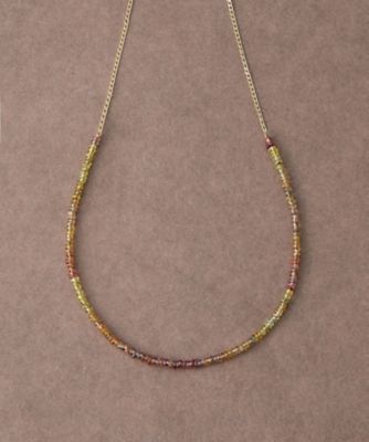 ＜ete bijoux (Women)＞［インナージャーニー］　Ｋ１０ＹＧ　マルチサファイア　ネックレス