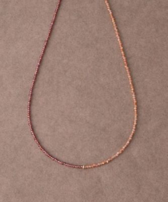 ＜ete bijoux (Women)＞［インナージャーニー］　Ｋ１０ＹＧ　Ｋ１８ＹＧ　マルチストーン／フェルスパー　ネックレス