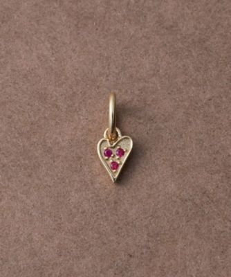 ete bijoux (Women)/エテ ビジュー [プレシャスシングス] K10YG ルビー チャーム /Heartful イエローゴールド チャーム・ペンダント【三越伊勢丹/公式】
