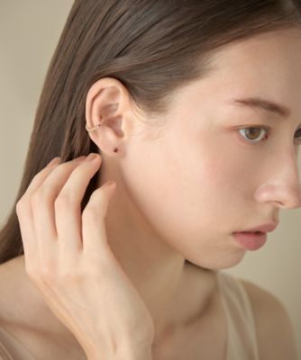 ピース］ K10YG ガーネット ピアス | ete bijoux (Women)/エテ