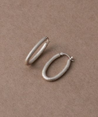 ミスト　フープピアス　オーバル