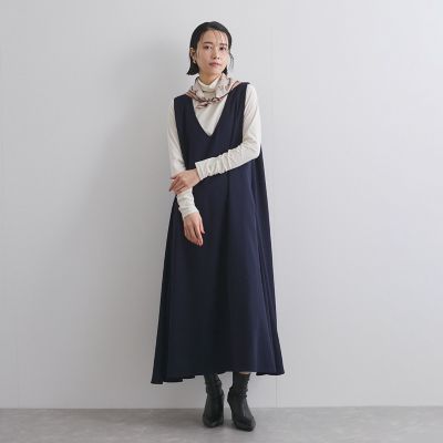 ketty｜ハイストレッチジョーゼット長袖ワンピース ≪手洗い可能