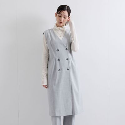【SALE】Ketty (Women)/ケティ 梳毛合繊ジレワンピース&#8810;手洗い可能&#8811; 13ライトグレー ワンピース・ドレス【三越伊勢丹/公式】
