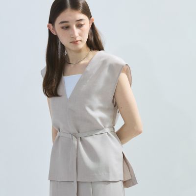 麻調セットアップアンサンブル≪手洗い可能≫