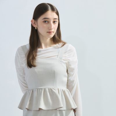 麻調ライトツイルアンサンブル≪手洗い可能≫