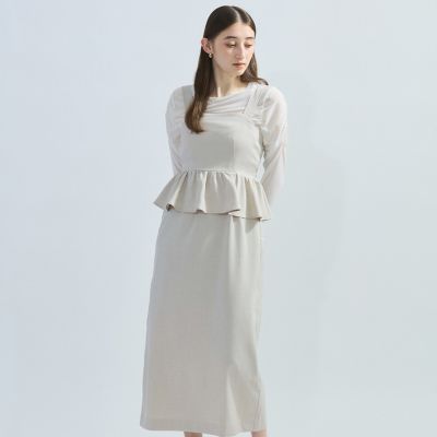 麻調ライトツイルアンサンブル≪手洗い可能≫